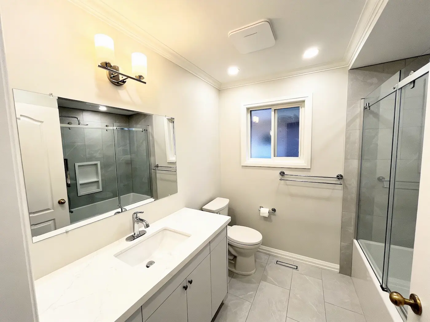 Bathroom renovation — completed bathroom project
